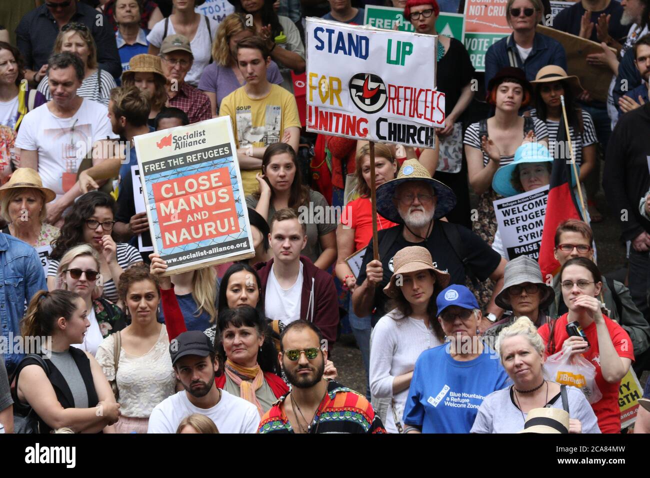 Refugee Rally Refugee rally in Sydney, Australia Stock Photo - Alamy