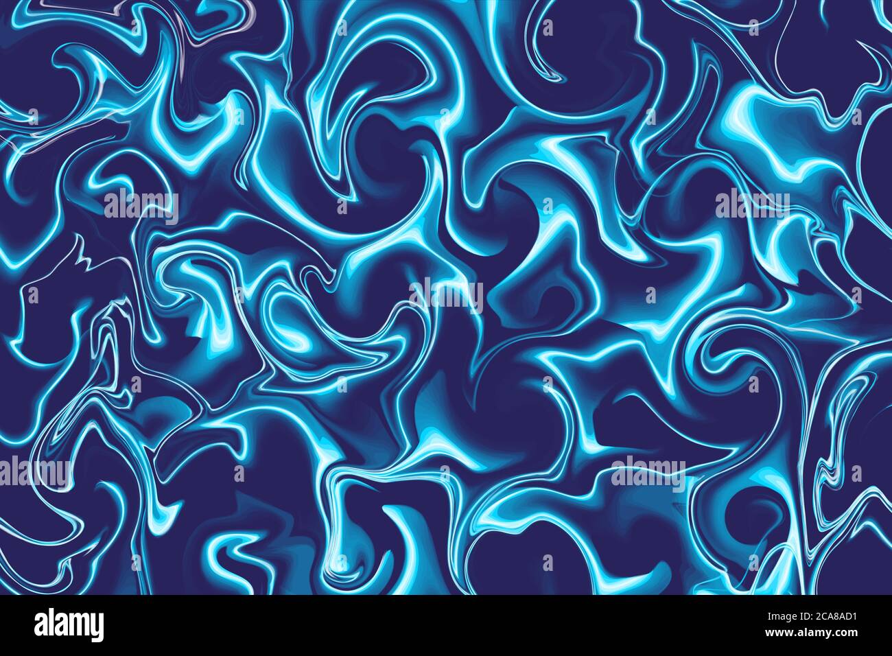 Marble Texture Vector Illustration on Blue Background Stock Vector