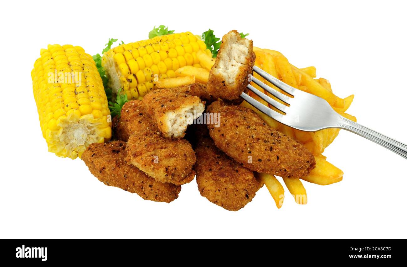 Southern fried chicken dippers, covered in spicy breadcrumbs with