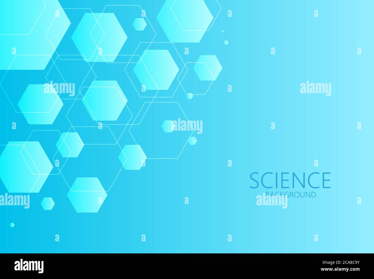 Abstract gradient blue background with hexagonal shapes Stock Photo - Alamy