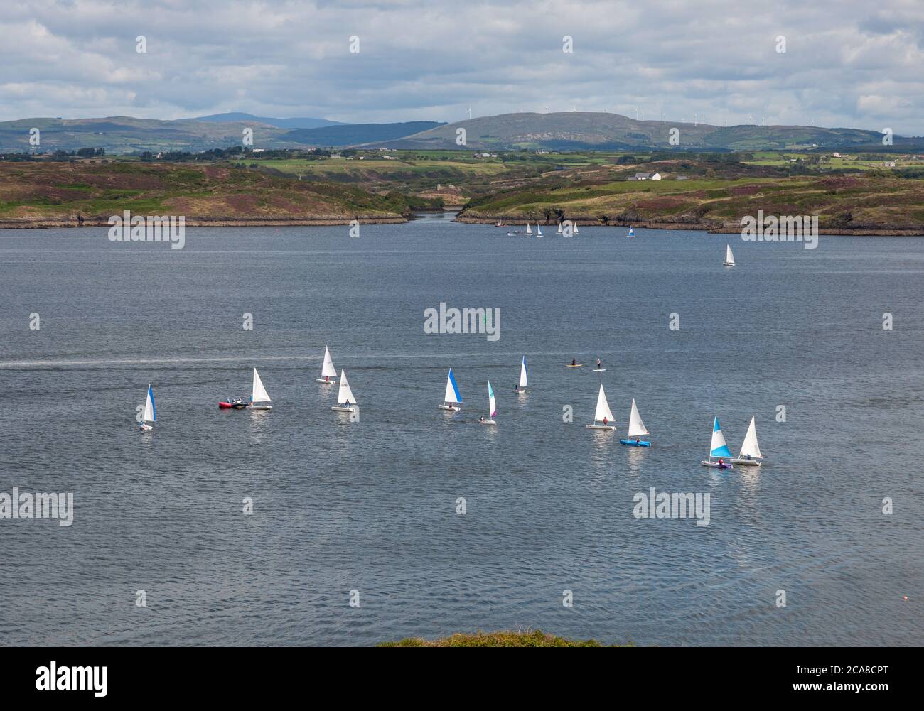 Baltimore, Cork, Ireland. 03rd May,2020. Sailboats head out for a day on the water in Baltimore Harbour in West Cork, Ireland. Credit; David Creedon / Stock Photo