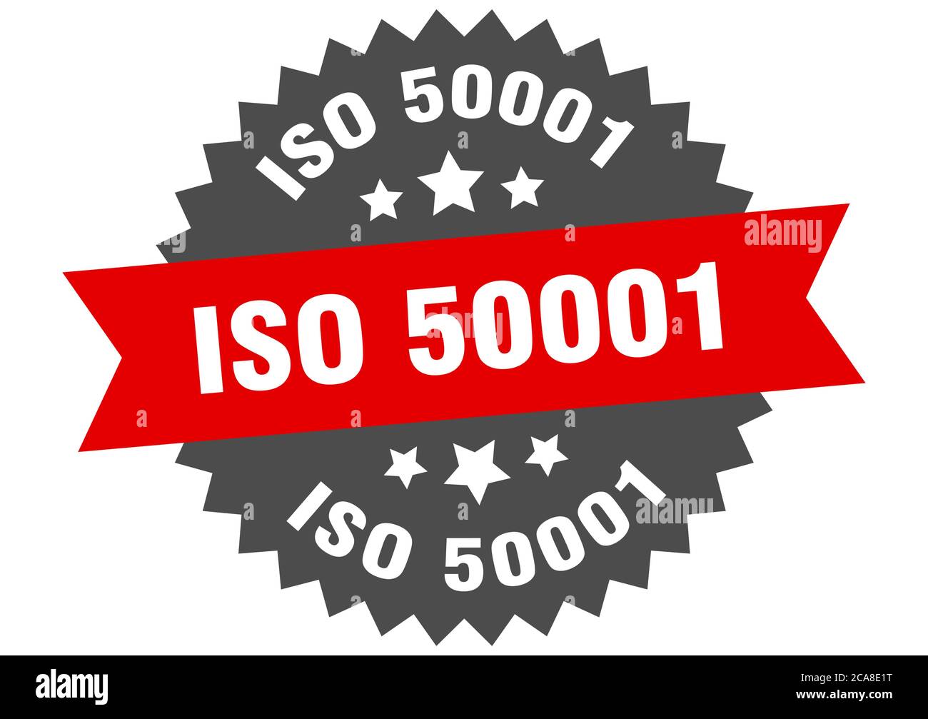 iso 50001 round isolated ribbon label. iso 50001 sign Stock Vector ...