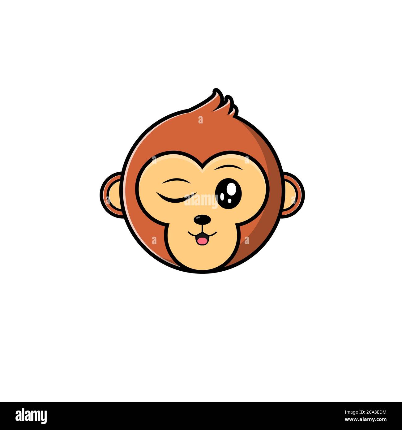 Cute monkey character set collection. Vector cartoon illustration ...