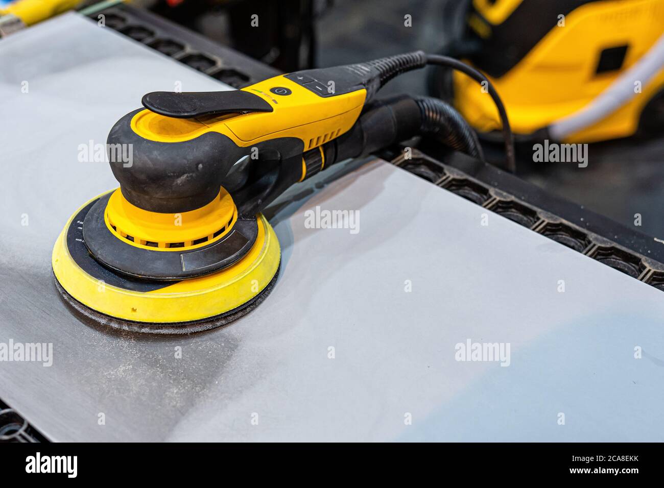 Vehicle body grinding and polishing tools image Stock Photo Alamy