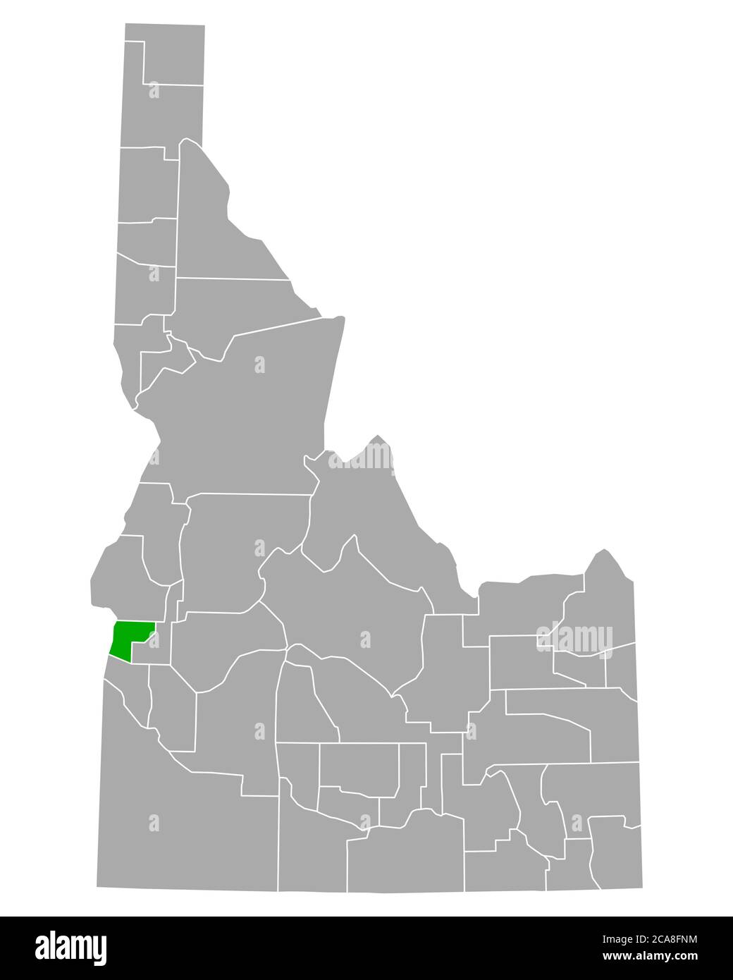 Map of Payette in Idaho Stock Photo Alamy