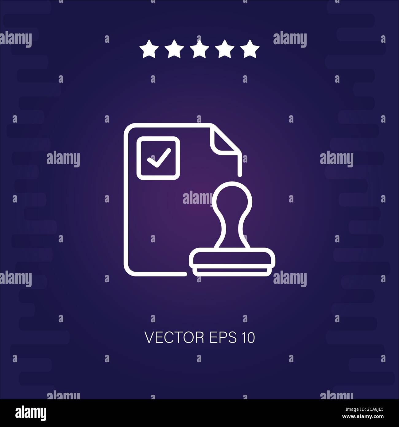stamp vector icon modern illustration Stock Vector Image & Art - Alamy