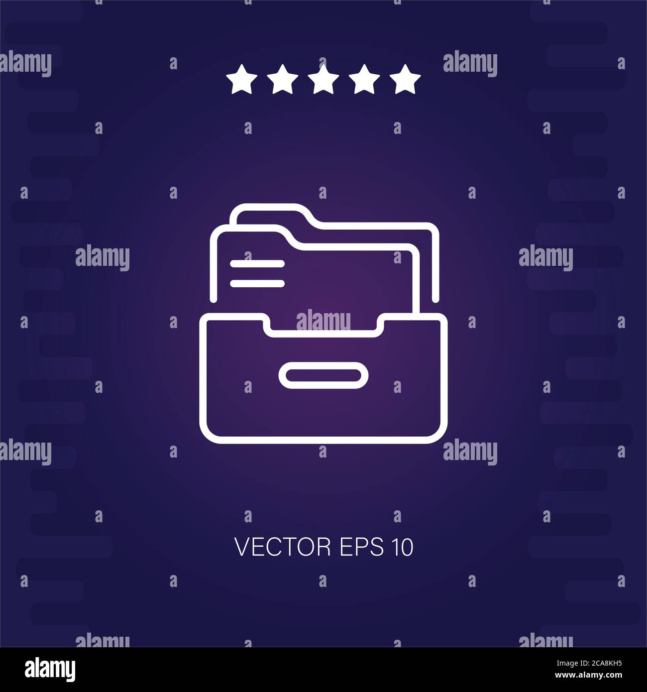 folder vector icon modern illustration Stock Vector Image & Art - Alamy