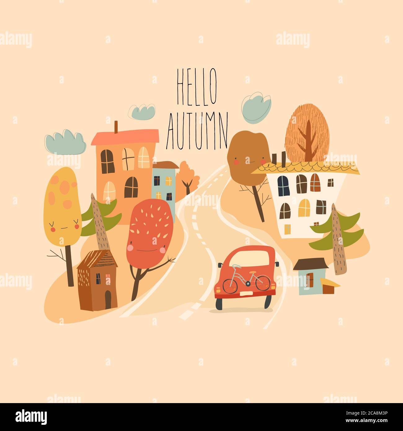  Small rural road Stock Vector Images - Alamy
