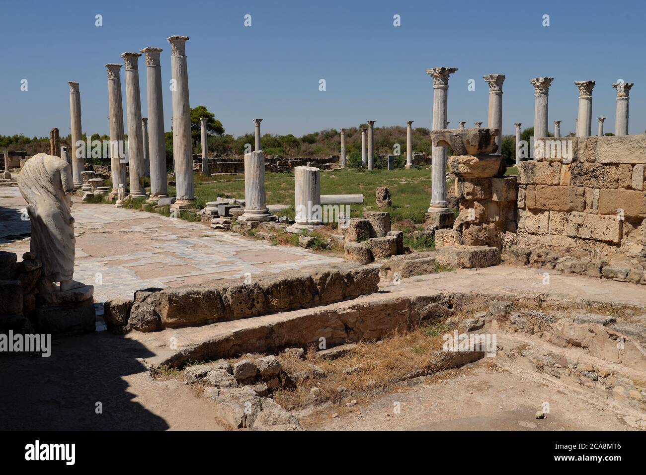 SALAMIS, ANCIENT GREEK TOWN IN CYPRUS. RUINS Stock Photo Alamy