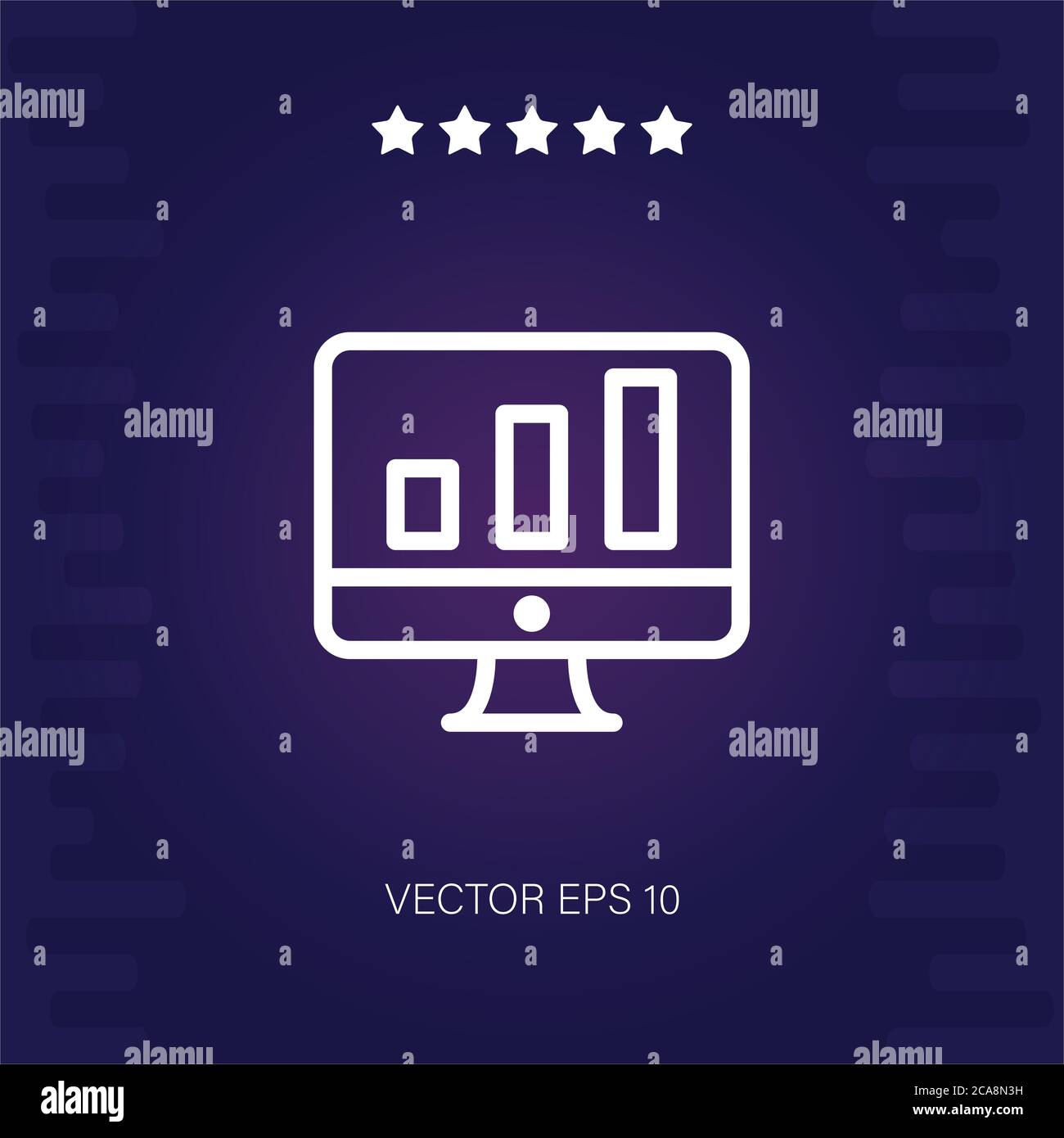 monitor vector icon modern illustration Stock Vector Image & Art - Alamy