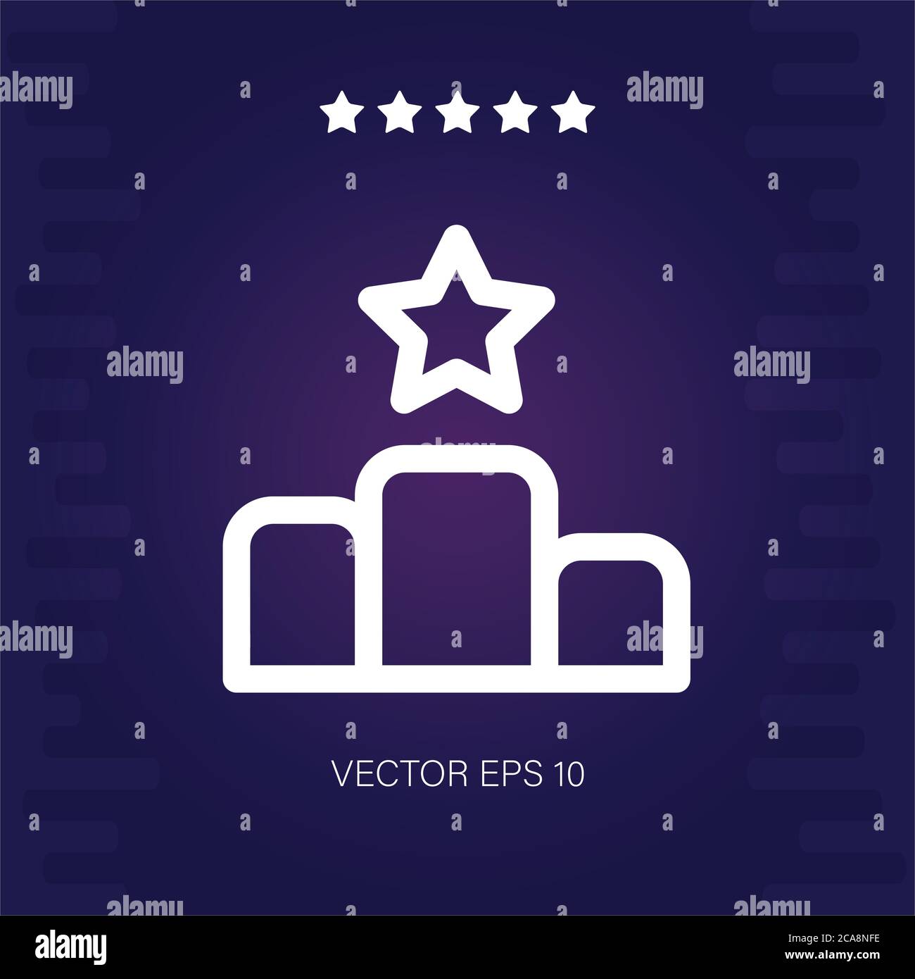 podium vector icon modern illustration Stock Vector Image & Art - Alamy