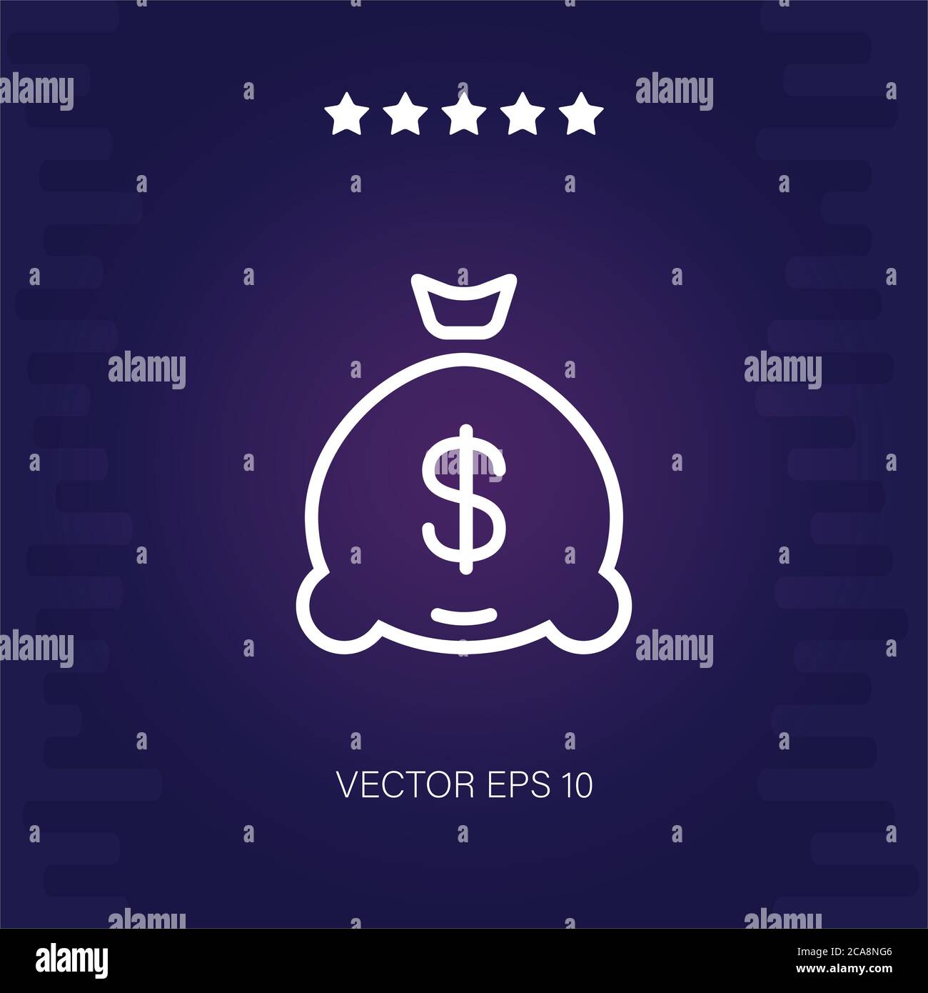 money bag vector icon modern illustration Stock Vector Image & Art - Alamy