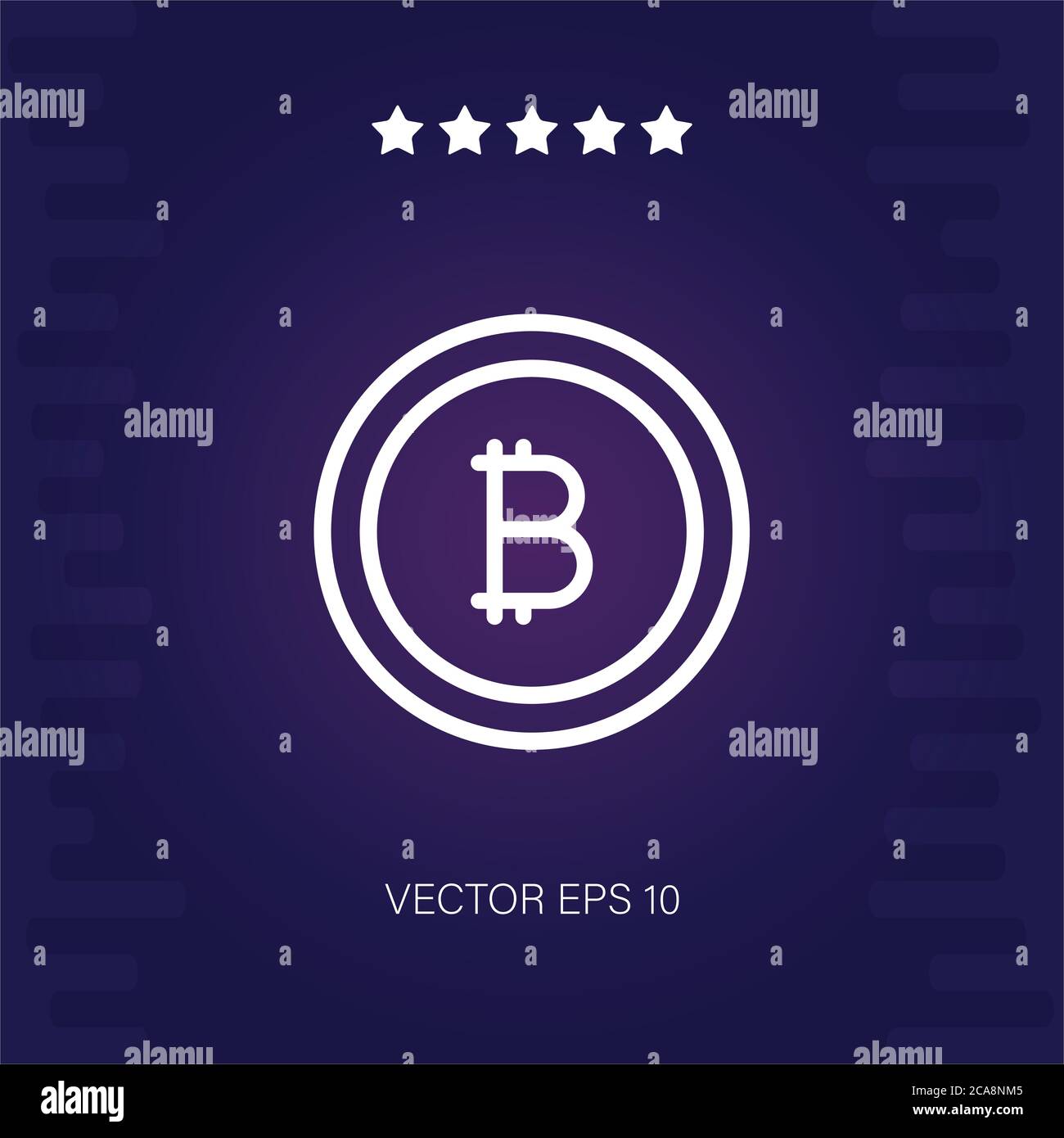bitcoin vector icon modern illustration Stock Vector Image & Art - Alamy