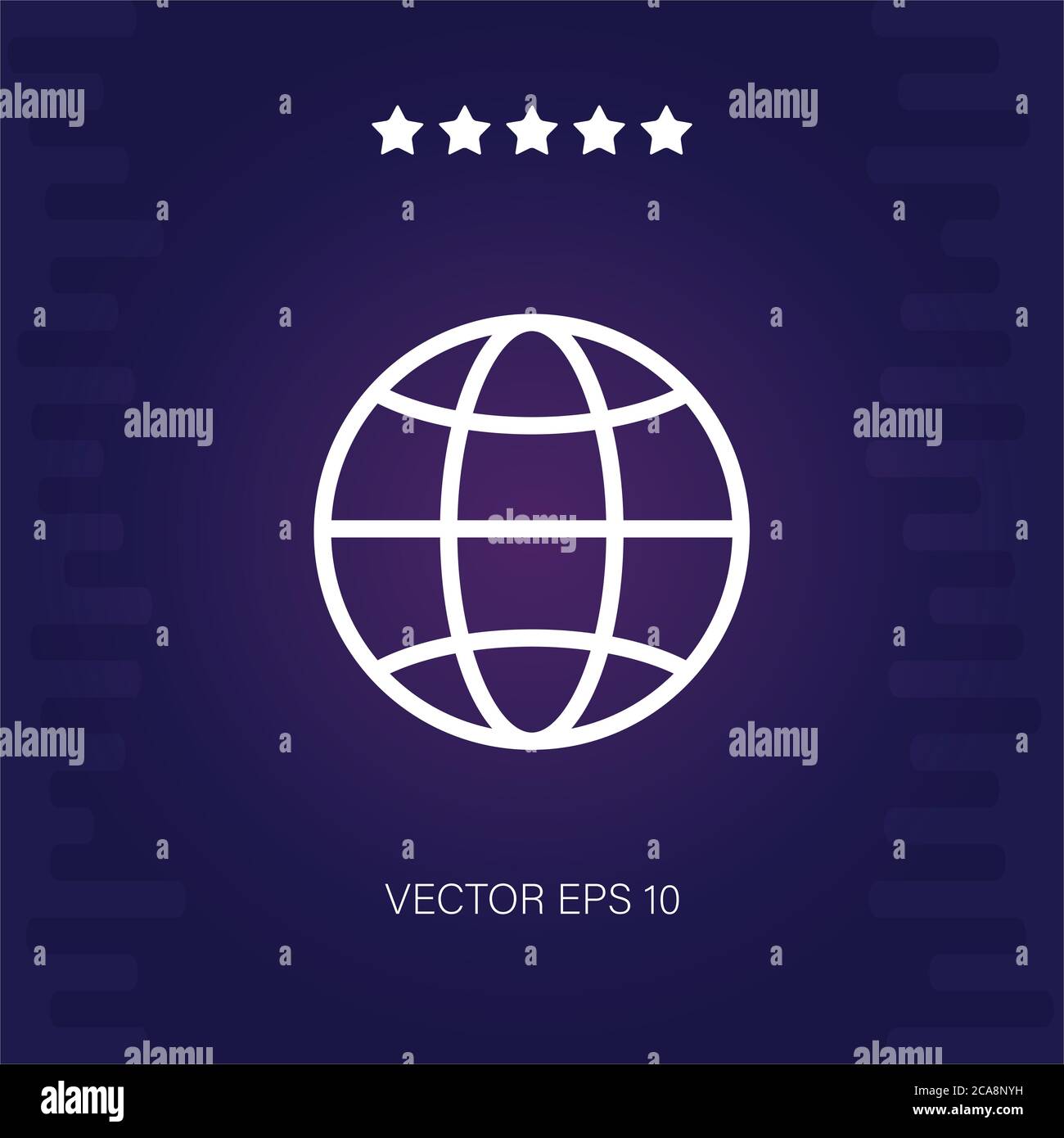 worldwide vector icon modern illustration Stock Vector Image & Art - Alamy