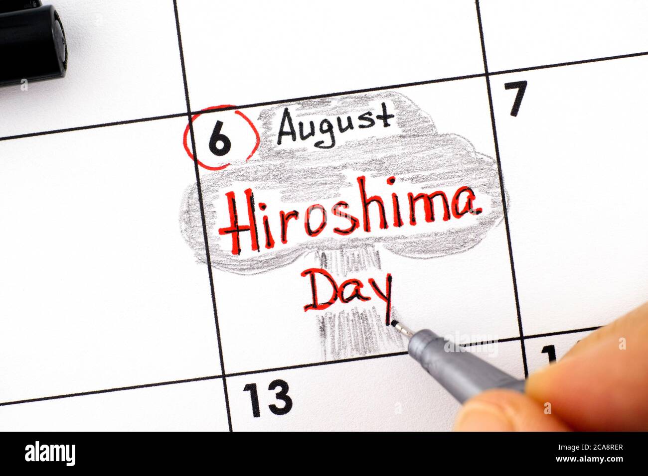 Hiroshima day 6 august file Royalty Free Vector Image
