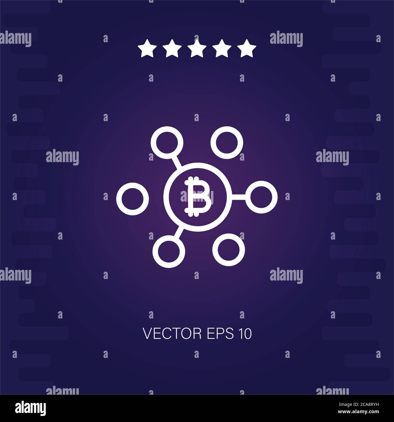 bitcoin vector icon modern illustration Stock Vector Image & Art - Alamy