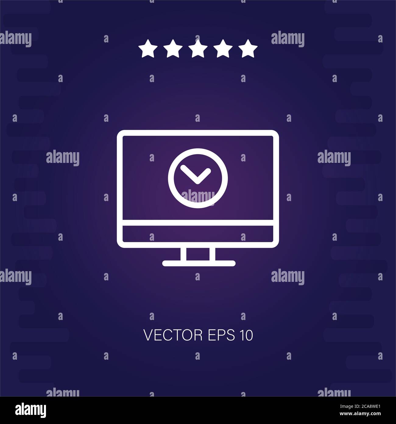 monitor vector icon modern illustration Stock Vector Image & Art - Alamy