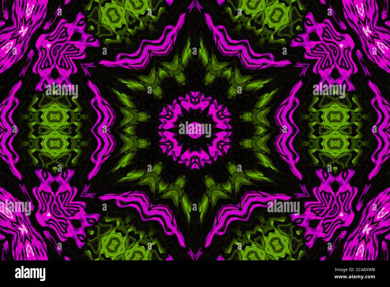Purple green Abstract Computer generated Fractal design. Fractals are ...