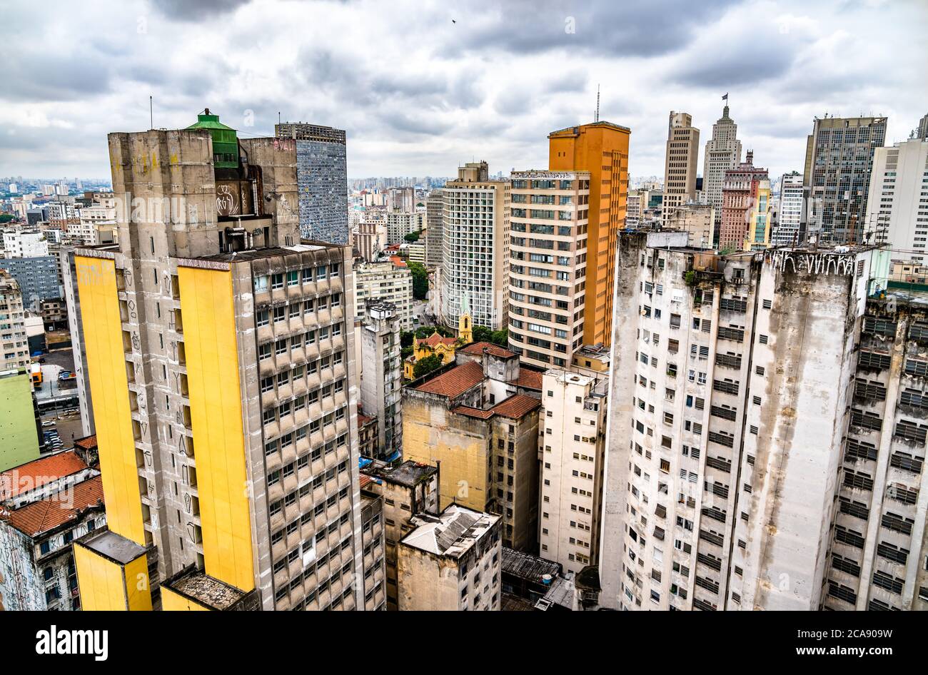 Downtown San Paolo skyline in Brazil Stock Photo - Alamy