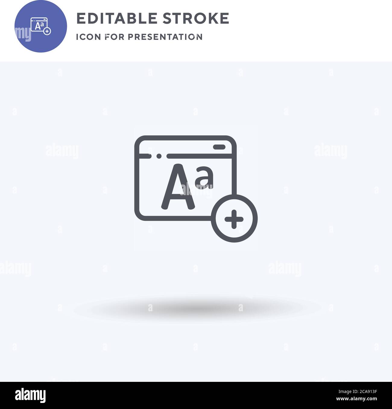 Add Text icon vector, filled flat sign, solid pictogram isolated on ...