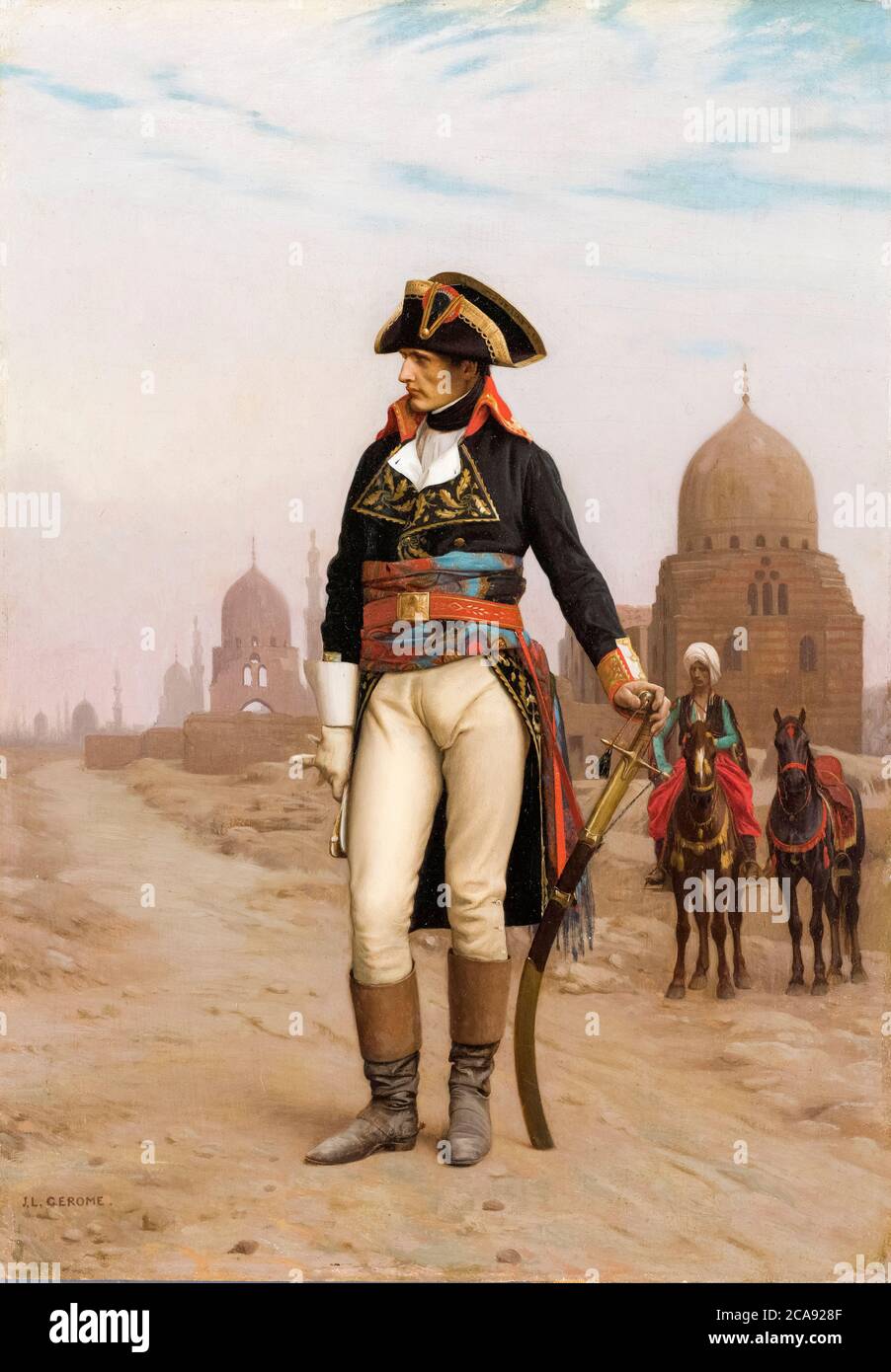 Napoleon in Egypt (Napoleon Bonaparte), painting by Jean Léon Gérôme, 1867-1868 Stock Photo