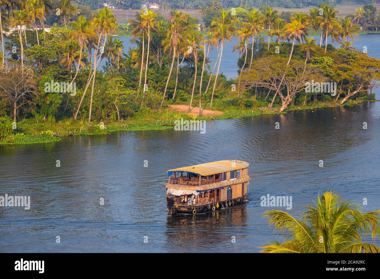 Houseboat on Backwaters, Alappuzha (Alleppey), Kerala, India, Asia Stock  Photo - Alamy