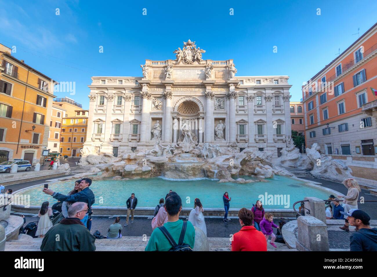 Trevi Fountain, Rome, Lazio, Italy, Europe Stock Photo