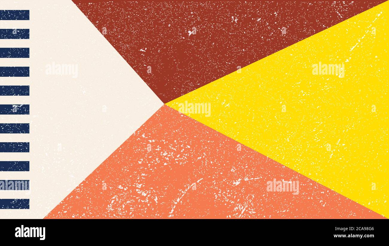 Abstract tile warm color retro background template vector Stock Vector