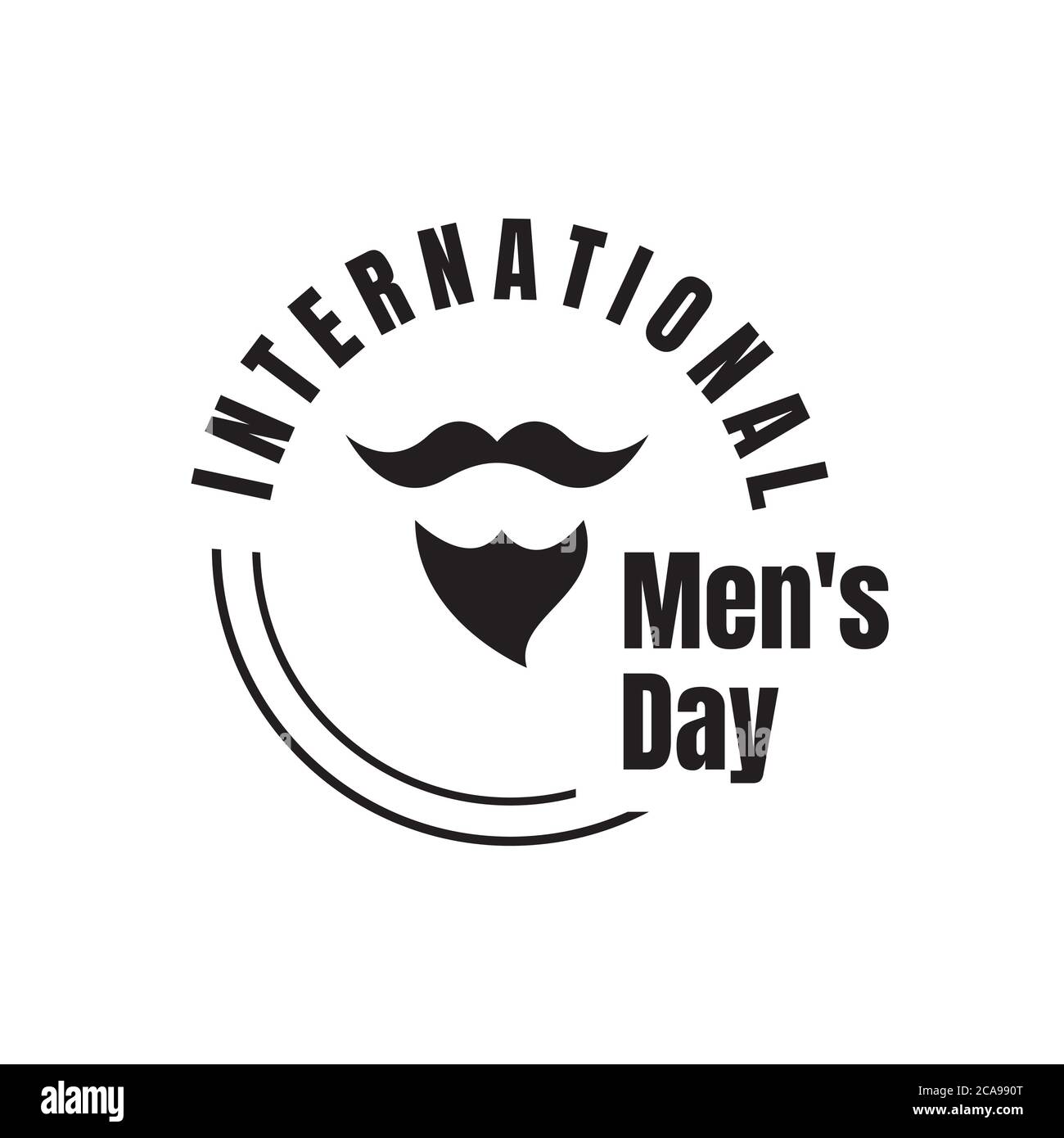 International Men's Day lettering Vector graphic design Stock Vector Image & Art Alamy