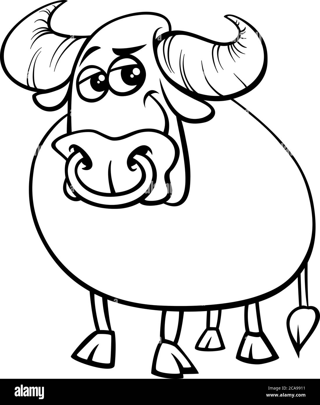 Ox Black And White Clipart