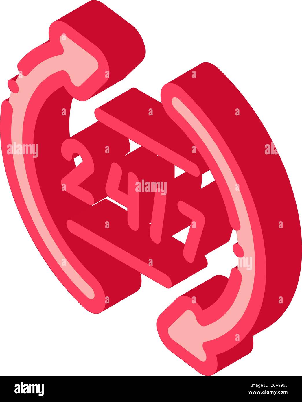 webshop working day and night isometric icon vector illustration Stock ...