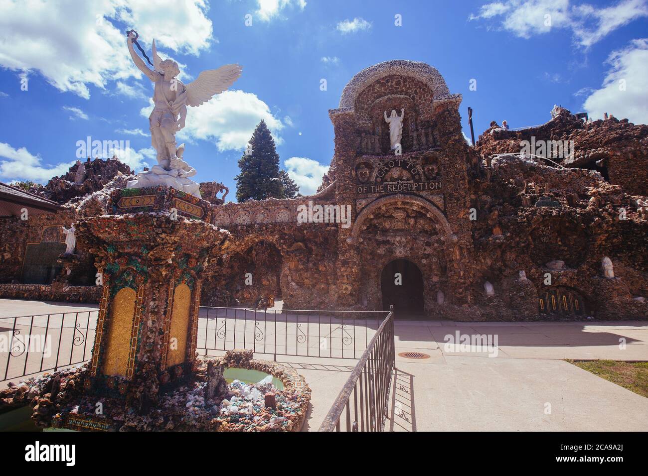 Shrine of the grotto of the redemption hires stock photography and