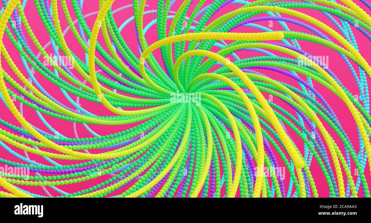 Point explode. Array with dynamic emitted particles. 3d technology ...