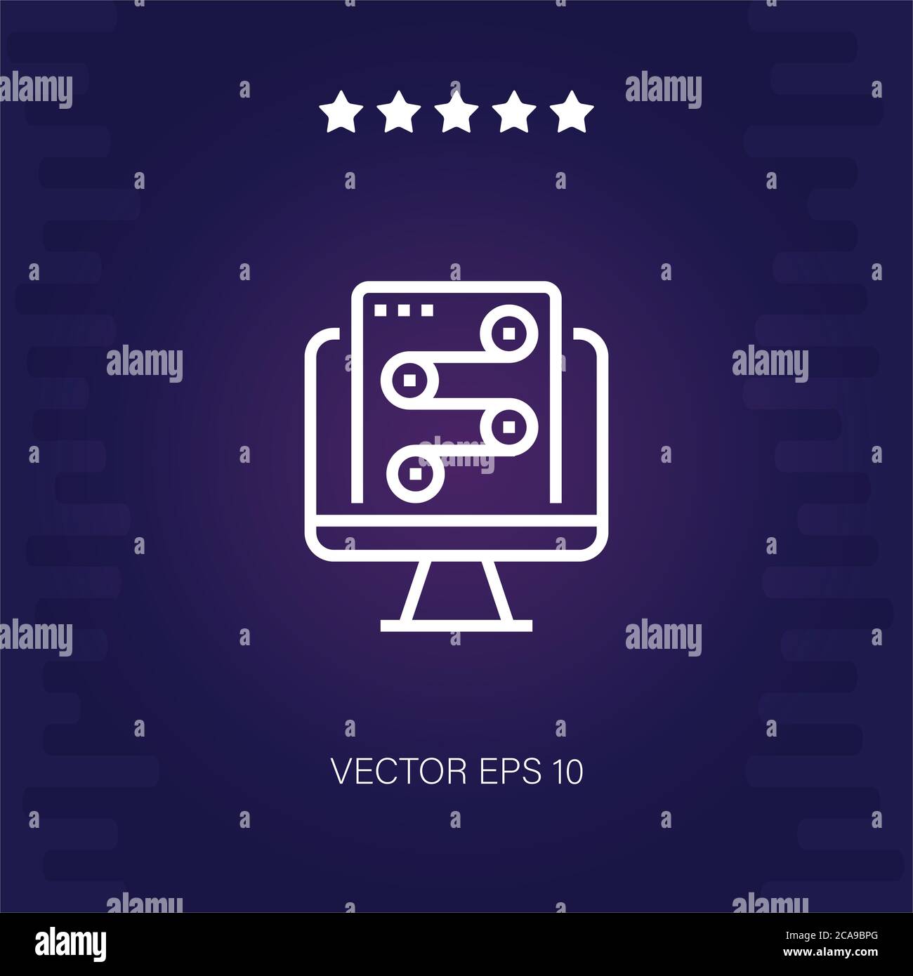 workflow vector icon modern illustration Stock Vector Image & Art - Alamy