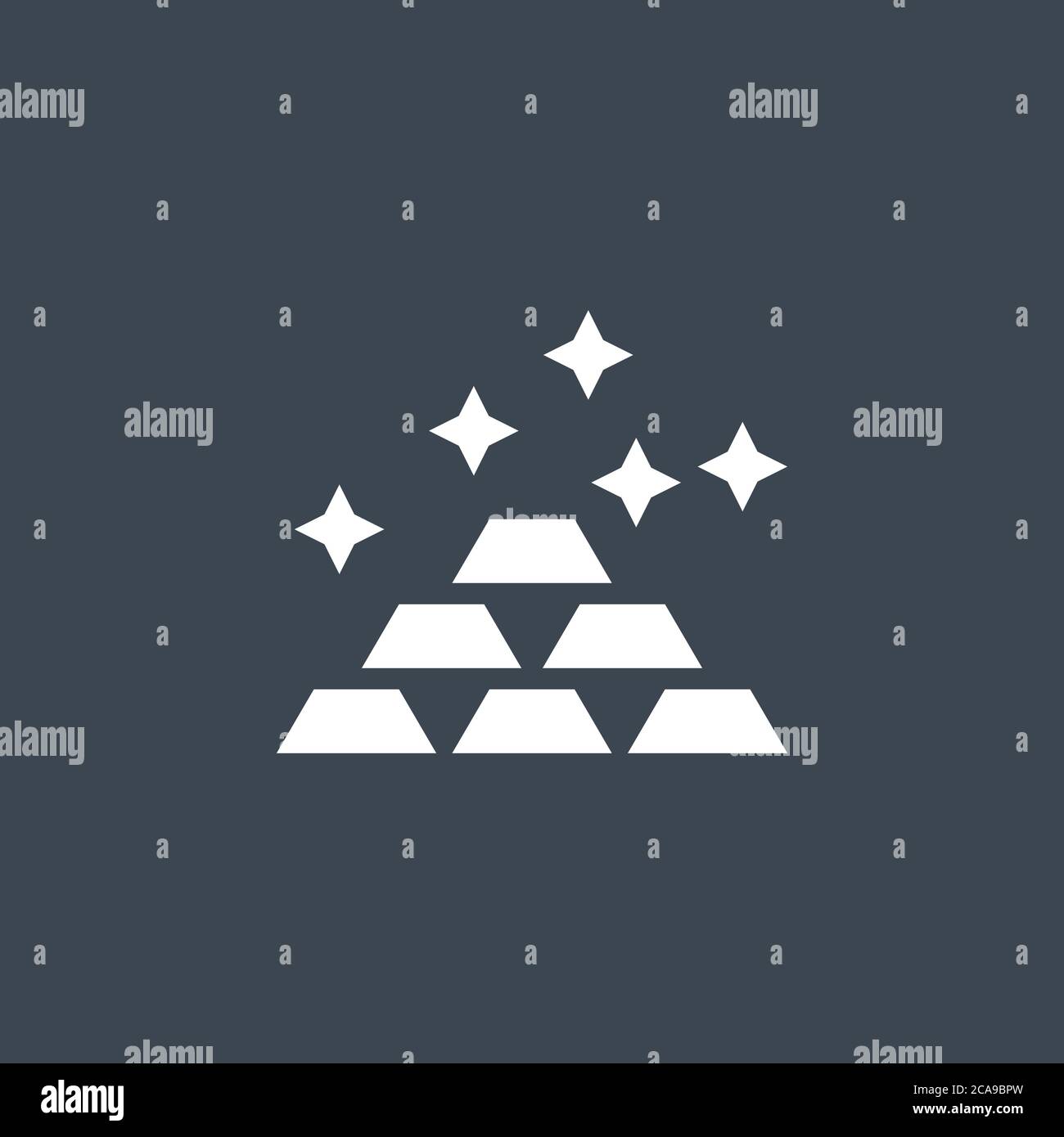 Gold related vector glyph icon Stock Vector