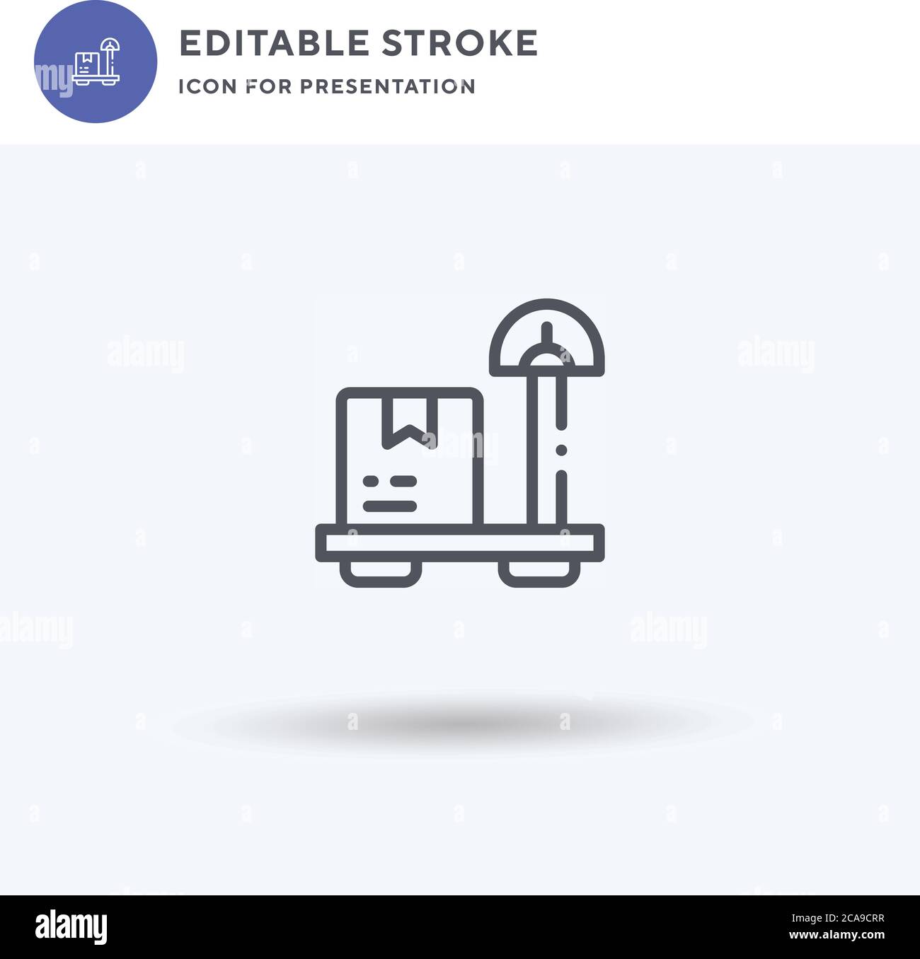 Scale icon vector, filled flat sign, solid pictogram isolated on white ...