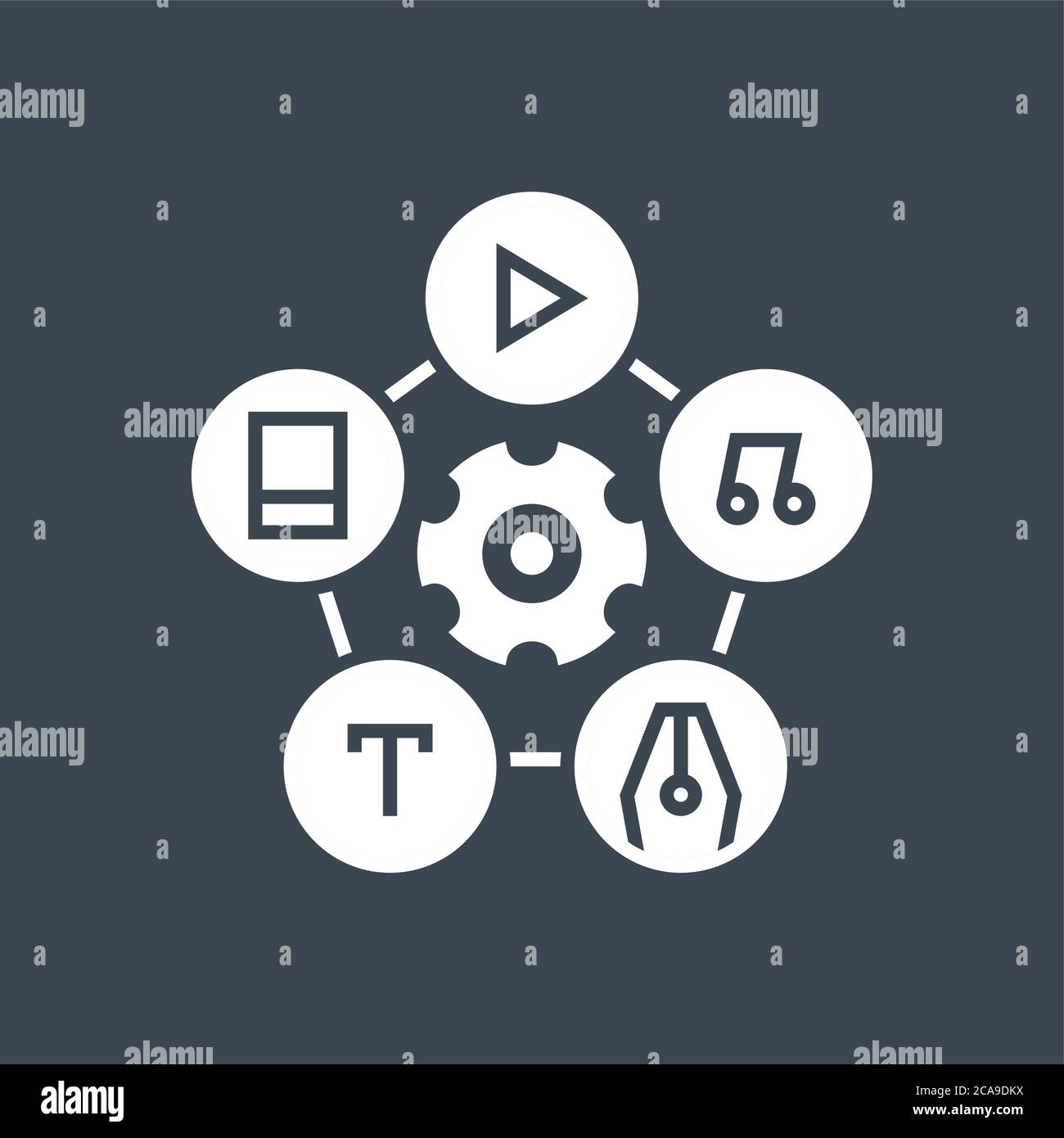 Content Management Related Vector Glyph Icon Stock Vector Image & Art ...
