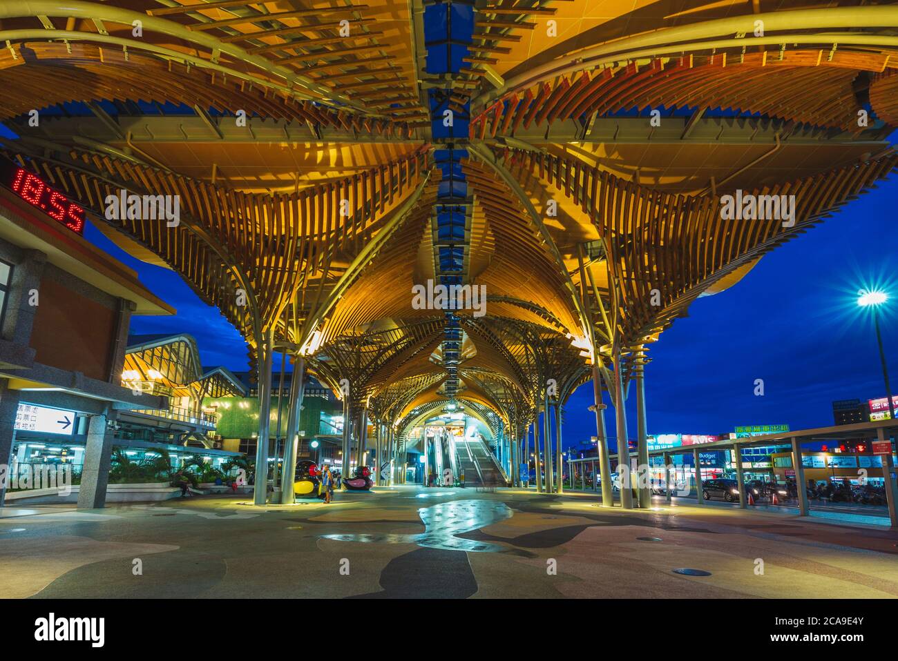 August 3, 2020: Hualien railway station located in hualien city, taiwan. was rebuilt in 2018. It is the terminal station of North link line and the st Stock Photo