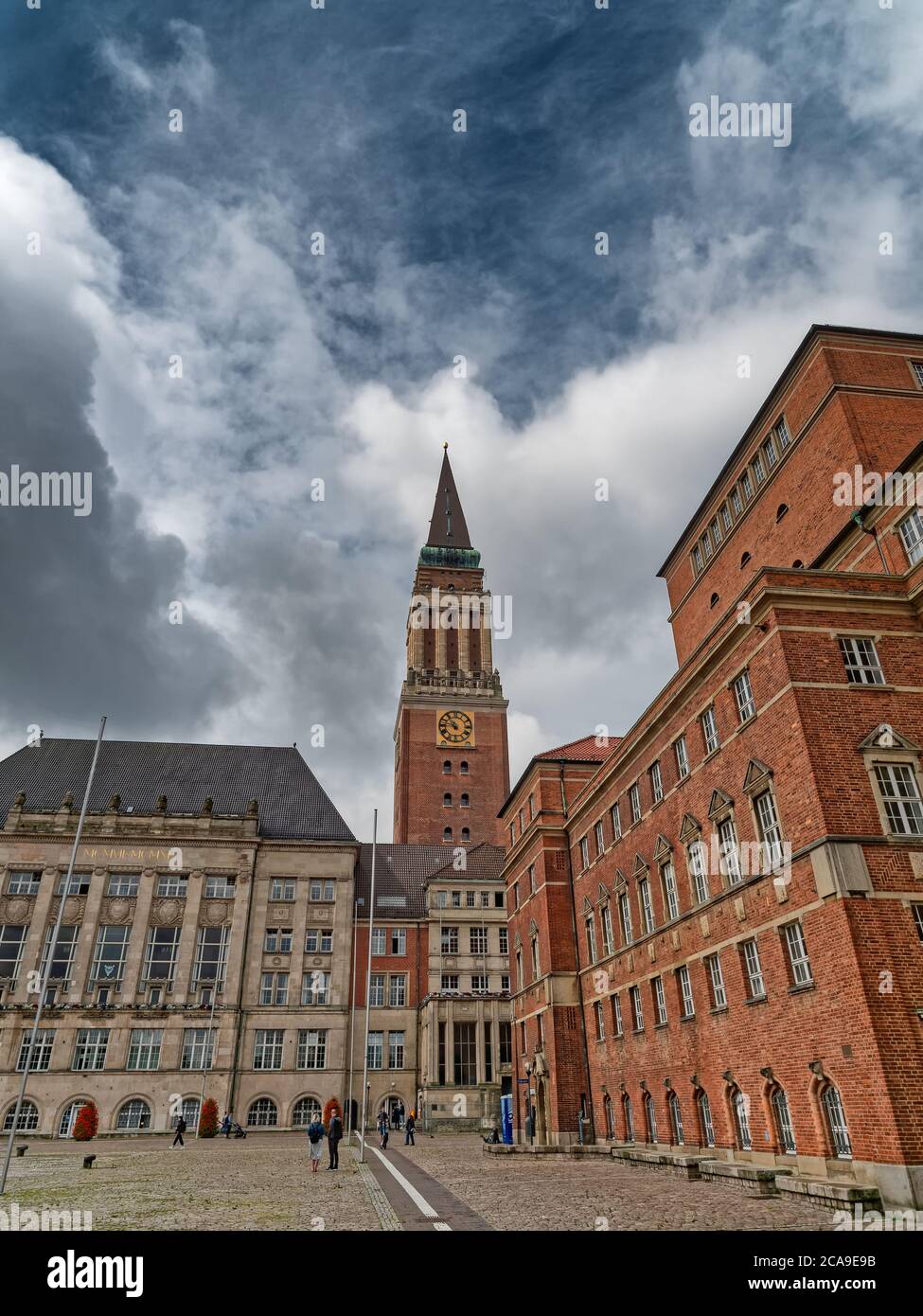 The old city town hall in Kiel, Germany Stock Photo
