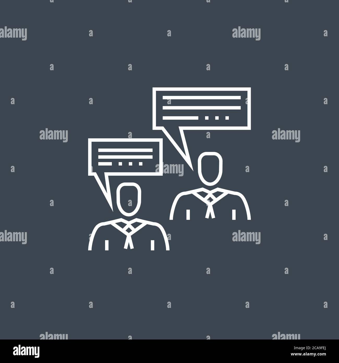 Consulting Related Vector Thin Line Icon Stock Vector Image & Art - Alamy
