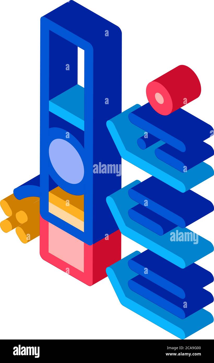 firework information isometric icon vector illustration Stock Vector