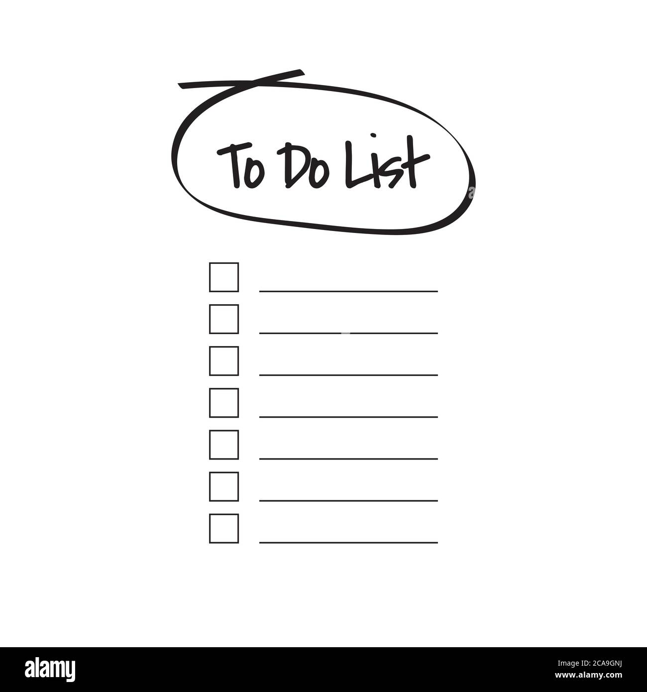 To do list vector planning task concept a paper sheets with check box illustration Stock Vector
