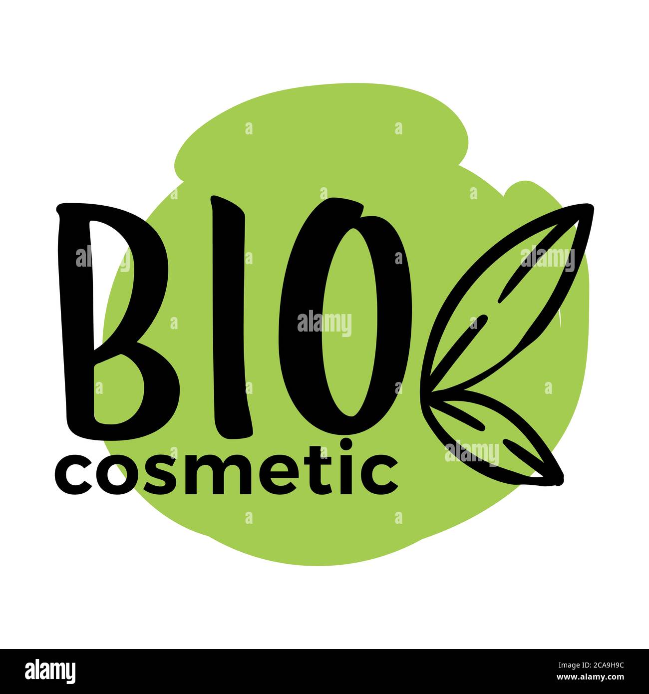 Bio cosmetic label or emblem for product package Stock Vector Image & Art -  Alamy