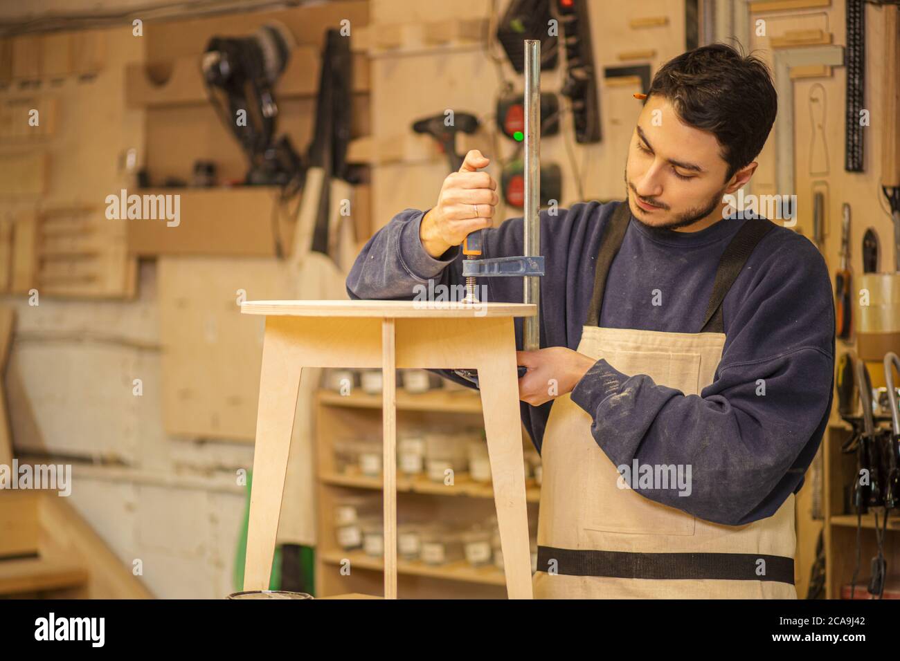 Shop owner construction hires stock photography and images Alamy