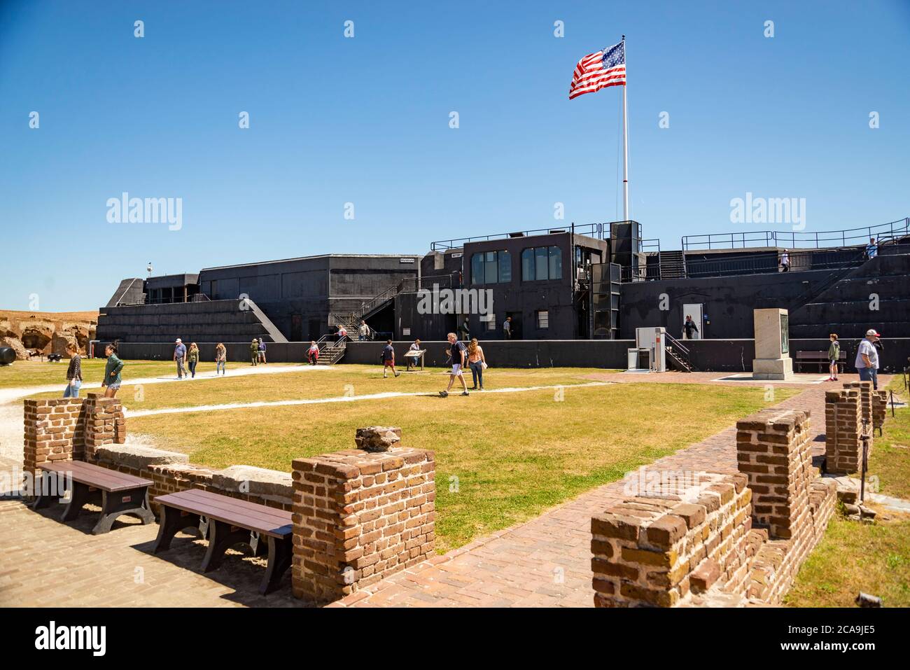 Fort Sumter National Monument in Charleston SC, USA Stock Photo