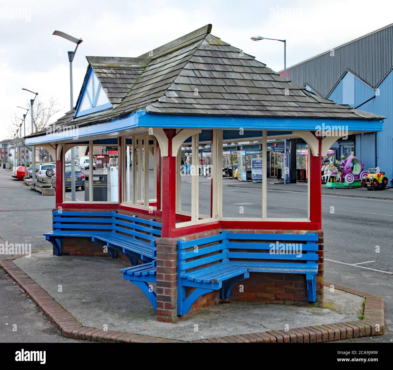 Decorated bus shelter hi-res stock photography and images - Alamy