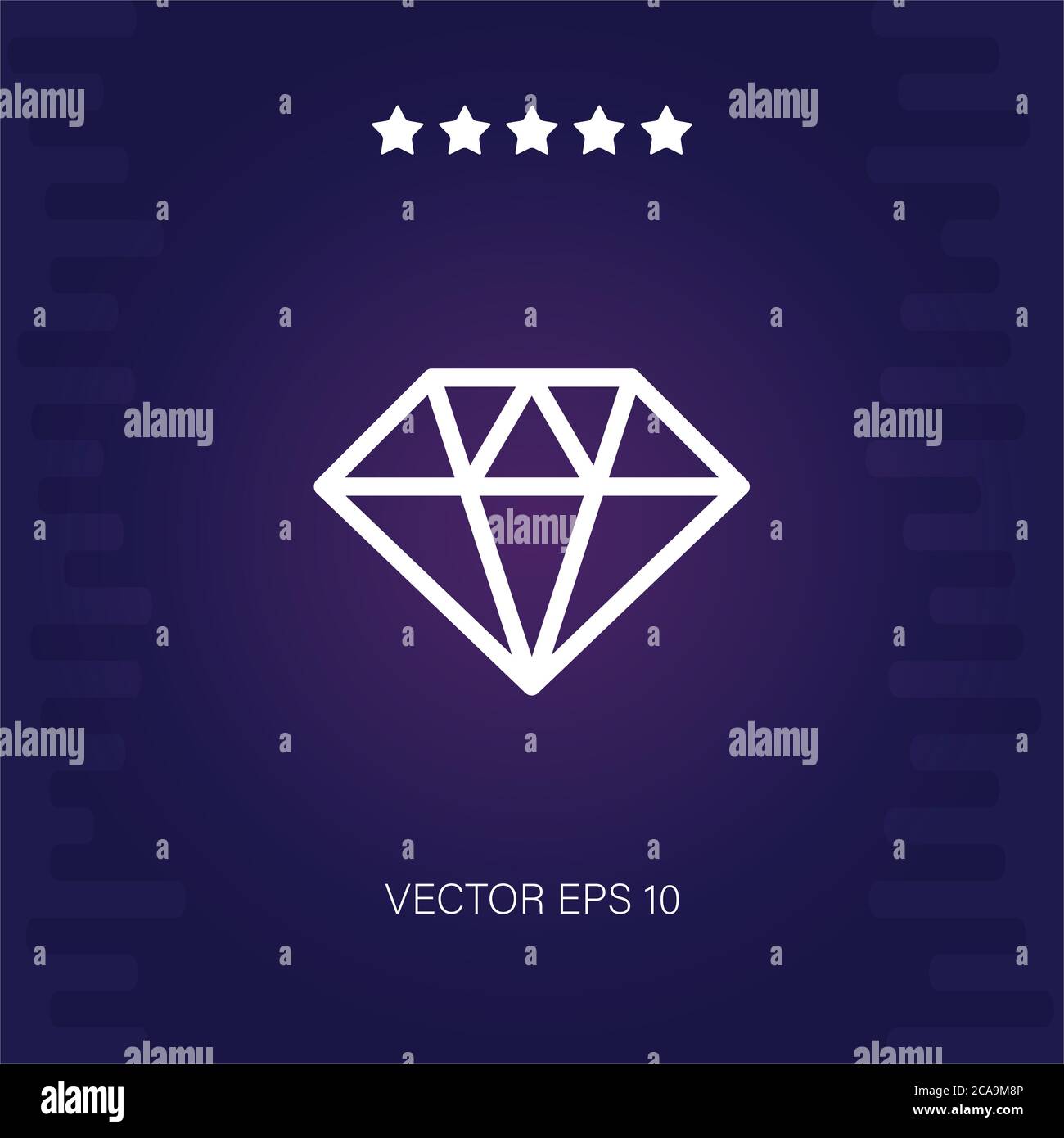 diamond vector icon modern illustration Stock Vector Image & Art - Alamy