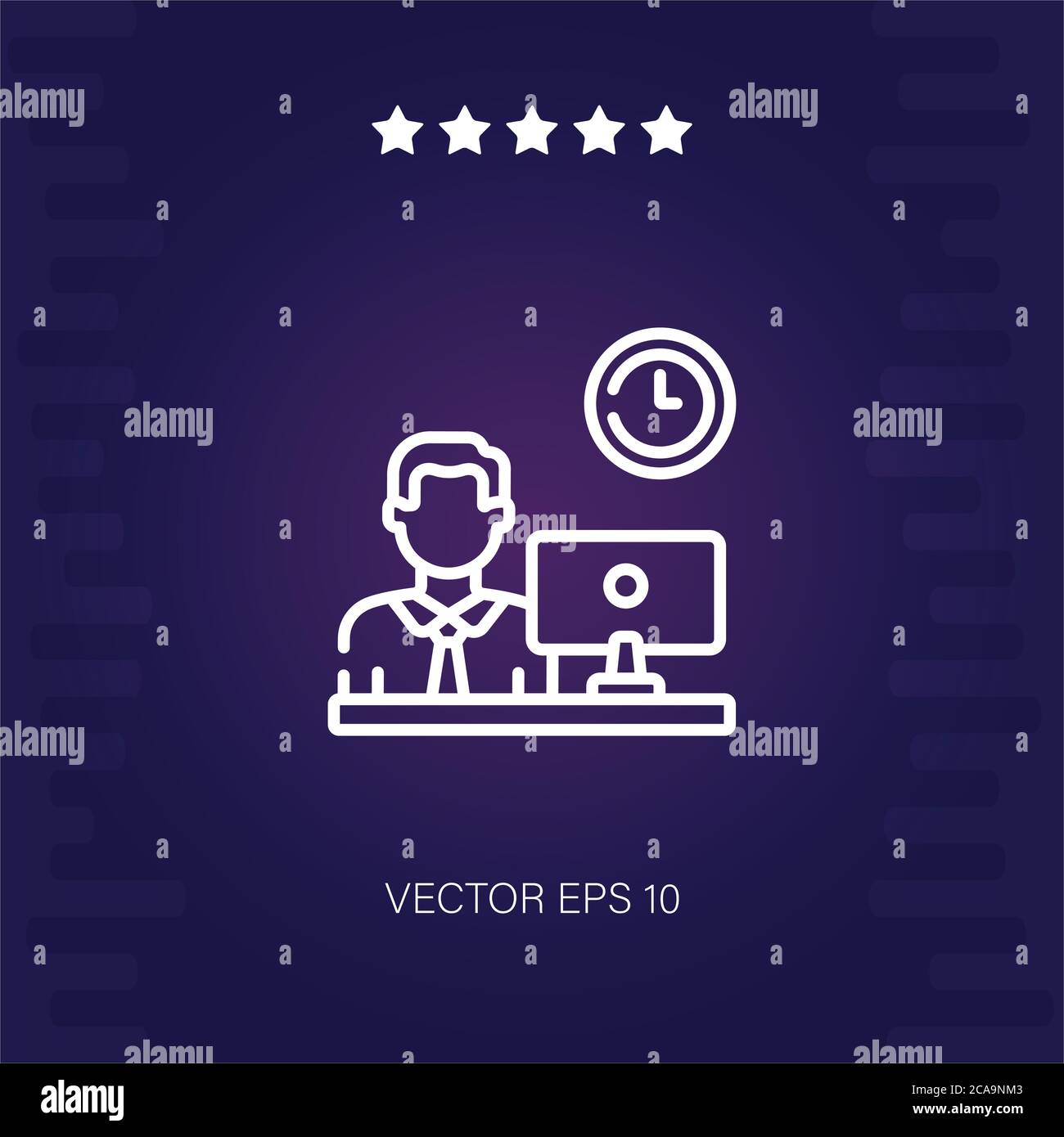 worker vector icon modern illustration Stock Vector Image & Art - Alamy