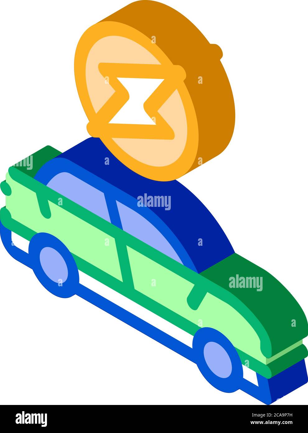electro car isometric icon vector illustration Stock Vector Image & Art ...