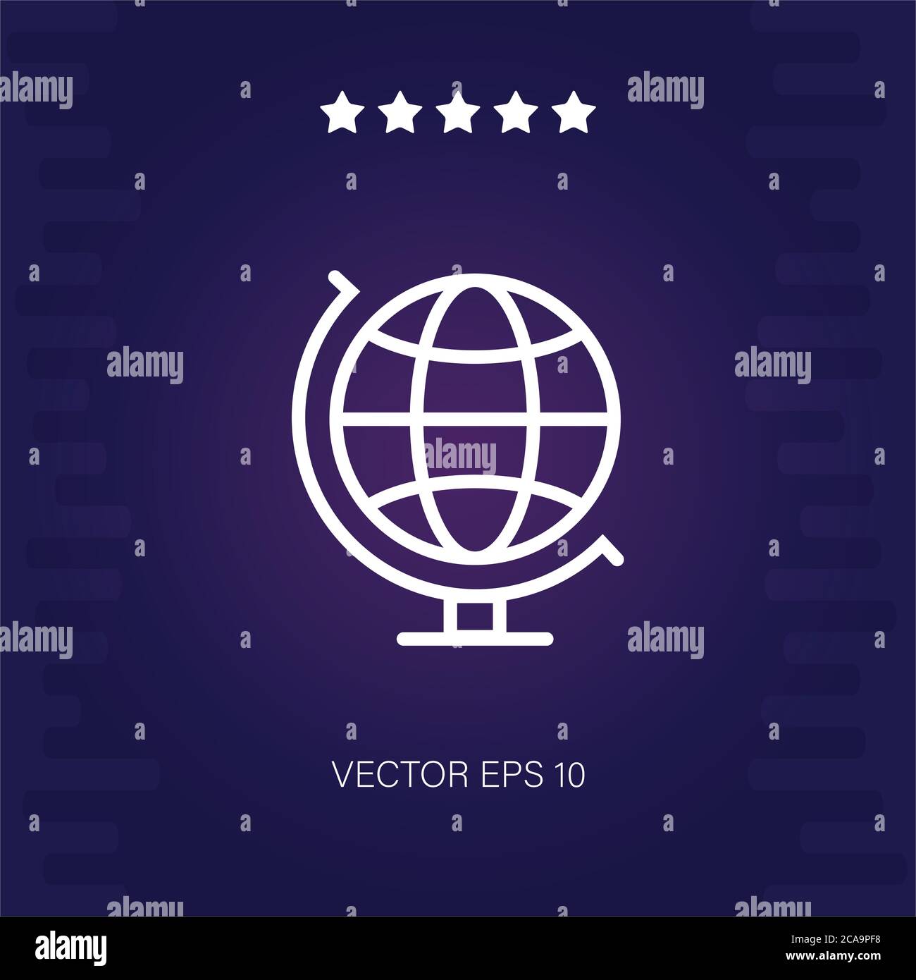 earth globe vector icon modern illustration Stock Vector Image & Art ...